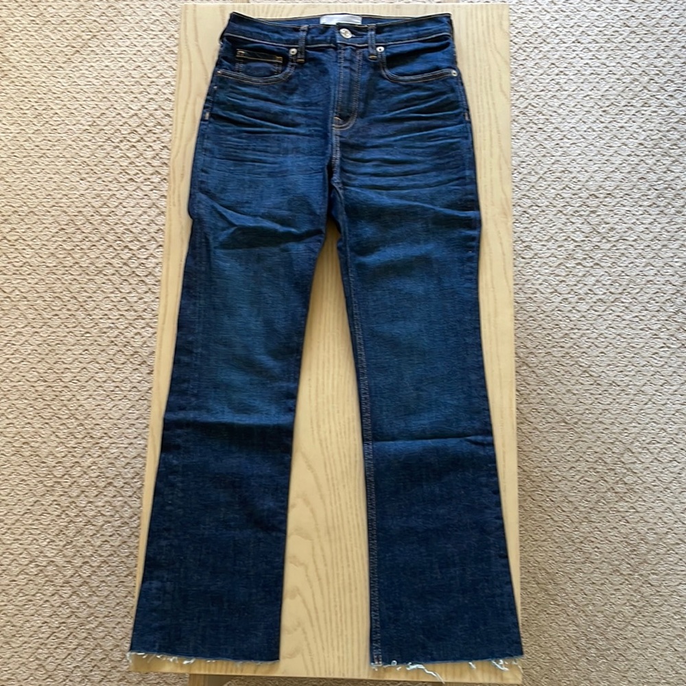 Everlane Dark Blue Kick Flare Denim